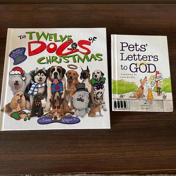 1 CD + 2 hardcover books for Dog Lovers 12 Dogs of Christmas Pets Letters to God - Picture 1 of 16